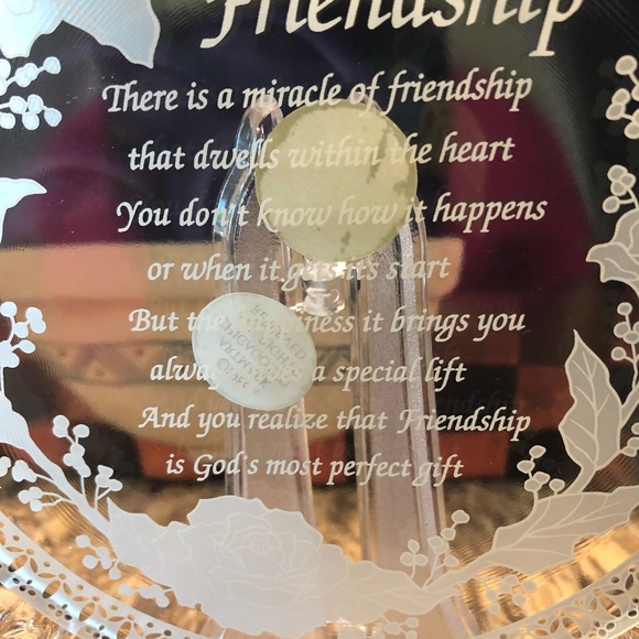 Crystal friendship plate - Picture 2 of 7